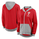 Philadelphia Phillies Fanatics Women's Hit It French Terry Full-Zip Hoodie - MLB Hoodies