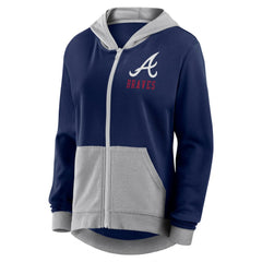 Atlanta Braves Fanatics Women's Hit It French Terry Full-Zip Hoodie - MLB Hoodies