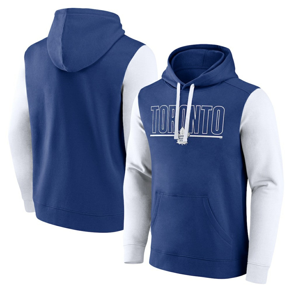 Toronto Maple Leafs Logo Athletic Deliver Fleece Pullover Hoodie - NHL Hoodies