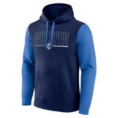 Winnipeg Jets Logo Athletic Deliver Fleece Pullover Hoodie - NHL Hoodies