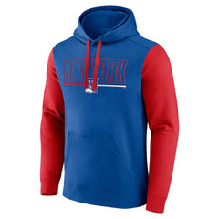 New York Rangers Logo Athletic Deliver Fleece Pullover Hoodie - NHL Hoodies