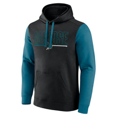 San Jose Sharks Logo Athletic Deliver Fleece Pullover Hoodie - NHL Hoodies