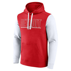 Detroit Red Wings Logo Athletic Deliver Fleece Pullover Hoodie - NHL Hoodies