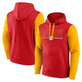 Calgary Flames Logo Athletic Deliver Fleece Pullover Hoodie - NHL Hoodies