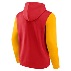 Calgary Flames Logo Athletic Deliver Fleece Pullover Hoodie - NHL Hoodies