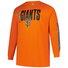 San Francisco Giants Profile Big & Tall Two-Hit Long Sleeve T-Shirt - MLB T-shirts