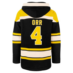 Bobby Orr Boston Bruins '47 Retired Player Name & Number Lacer Pullover Hoodie - NHL Hoodies