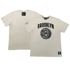 Brooklyn Nets NBA x Two Hype Unisex Culture & Hoops T-Shirt - Cream for sale | NBA