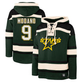 Mike Modano Dallas Stars '47 Retired Player Name & Number Lacer Pullover Hoodie - NHL Hoodies