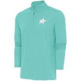 Dallas Stars Antigua White Logo Hunk Quarter-Zip Pullover - NHL Pullover