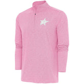 Dallas Stars Antigua White Logo Hunk Quarter-Zip Pullover - NHL Pullover
