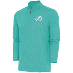 Tampa Bay Lightning Antigua White Logo Hunk Quarter-Zip Pullover - NHL Pullover