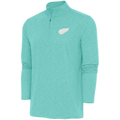 Detroit Red Wings Antigua White Logo Hunk Quarter-Zip Pullover - NHL Pullover