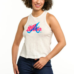 Atlanta Braves Lusso Women's Lourdes Tank Top - MLB Tanks
