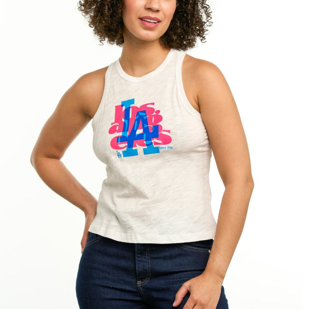 Los Angeles Dodgers Lusso Women's Lourdes Tank Top - MLB Tanks
