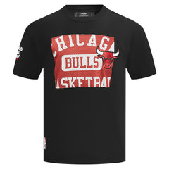Black Chicago Bulls Pro Standard Made To Play Drop Shoulder T-Shirt sale | NBA