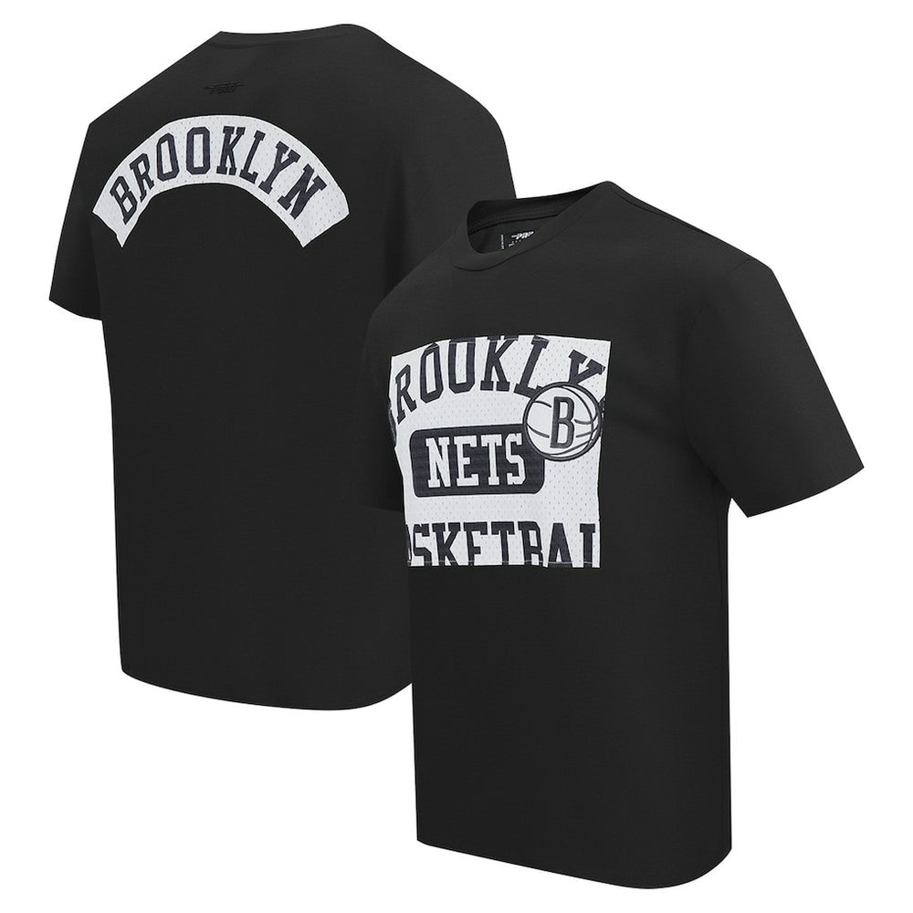 Black Brooklyn Nets Pro Standard Made To Play Drop Shoulder T-Shirt | NBA