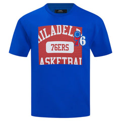 Royal Philadelphia 76ers Pro Standard Made To Play Drop Shoulder T-Shirt | NBA