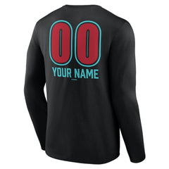 Arizona Diamondbacks Personalized Name & Number Fastball Long Sleeve T-Shirt - MLB T-shirts