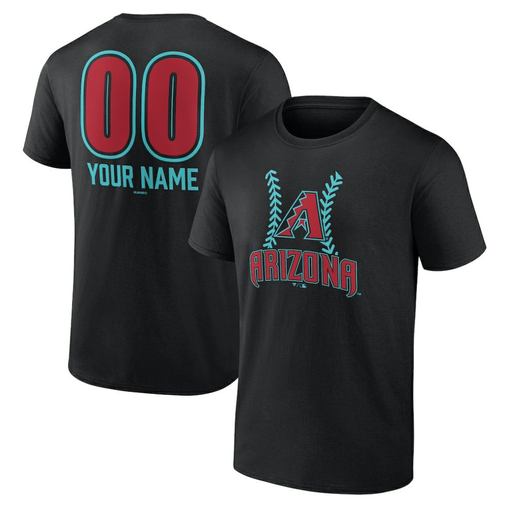 Arizona Diamondbacks Personalized Name & Number Fastball T-Shirt - MLB T-shirts