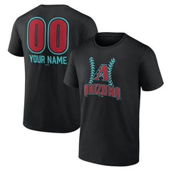 Arizona Diamondbacks Personalized Name & Number Fastball T-Shirt - MLB T-shirts