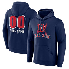 Boston Red Sox Personalized Name & Number Fastball Pullover Hoodie - MLB Hoodies