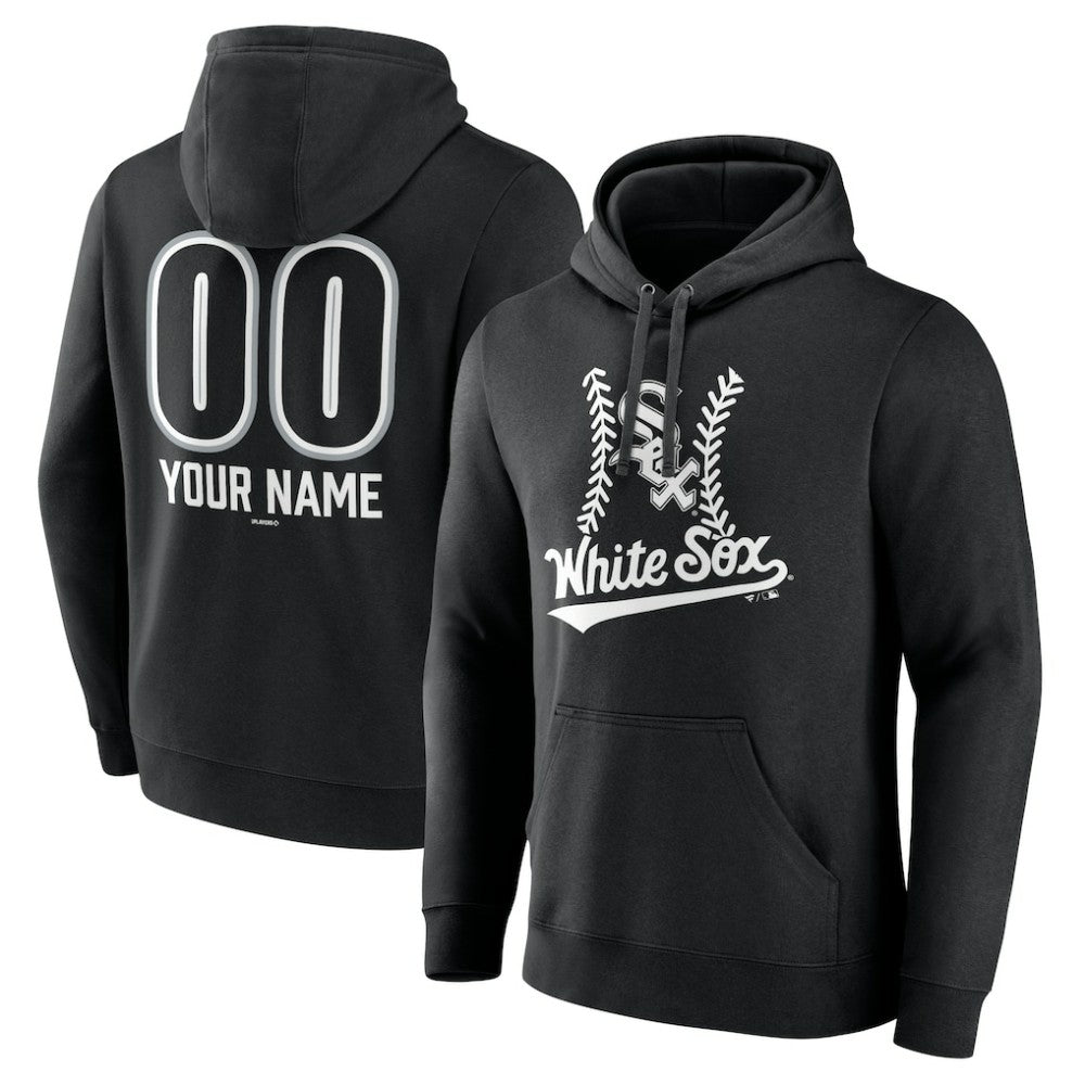 Chicago White Sox Personalized Name & Number Fastball Pullover Hoodie - MLB Hoodies