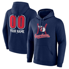 Cleveland Guardians Personalized Name & Number Fastball Pullover Hoodie - MLB Hoodies