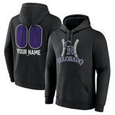 Colorado Rockies Personalized Name & Number Fastball Pullover Hoodie - MLB Hoodies
