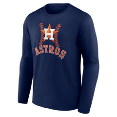 Houston Astros Personalized Name & Number Fastball Long Sleeve T-Shirt - MLB T-shirts