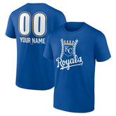 Kansas City Royals Personalized Name & Number Fastball T-Shirt - MLB T-shirts