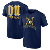 Milwaukee Brewers Personalized Name & Number Fastball T-Shirt - MLB T-shirts