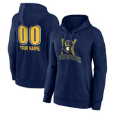 Milwaukee Brewers Women's Personalized Name & Number Fastball Pullover Hoodie - MLB Hoodies