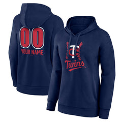 Minnesota Twins Women's Personalized Name & Number Fastball Pullover Hoodie - MLB Hoodies
