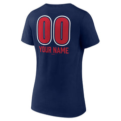 Minnesota Twins Women's Personalized Name & Number Fastball V-Neck T-Shirt - MLB T-shirts