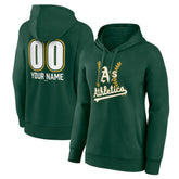Athletics Women's Personalized Name & Number Fastball Pullover Hoodie - MLB Hoodies