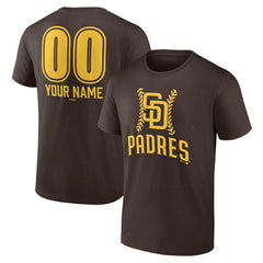 San Diego Padres Personalized Name & Number Fastball T-Shirt - MLB T-shirts