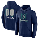Seattle Mariners Personalized Name & Number Fastball Pullover Hoodie - MLB Hoodies