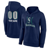 Seattle Mariners Women's Personalized Name & Number Fastball Pullover Hoodie - MLB Hoodies
