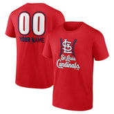 St. Louis Cardinals Personalized Name & Number Fastball T-Shirt - MLB T-shirts