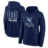 Tampa Bay Rays Women's Personalized Name & Number Fastball Pullover Hoodie - MLB Hoodies