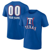 Texas Rangers Personalized Name & Number Fastball T-Shirt - MLB T-shirts