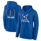 Toronto Blue Jays Women's Personalized Name & Number Fastball Pullover Hoodie - MLB Hoodies