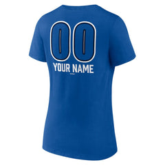 Toronto Blue Jays Women's Personalized Name & Number Fastball V-Neck T-Shirt - MLB T-shirts