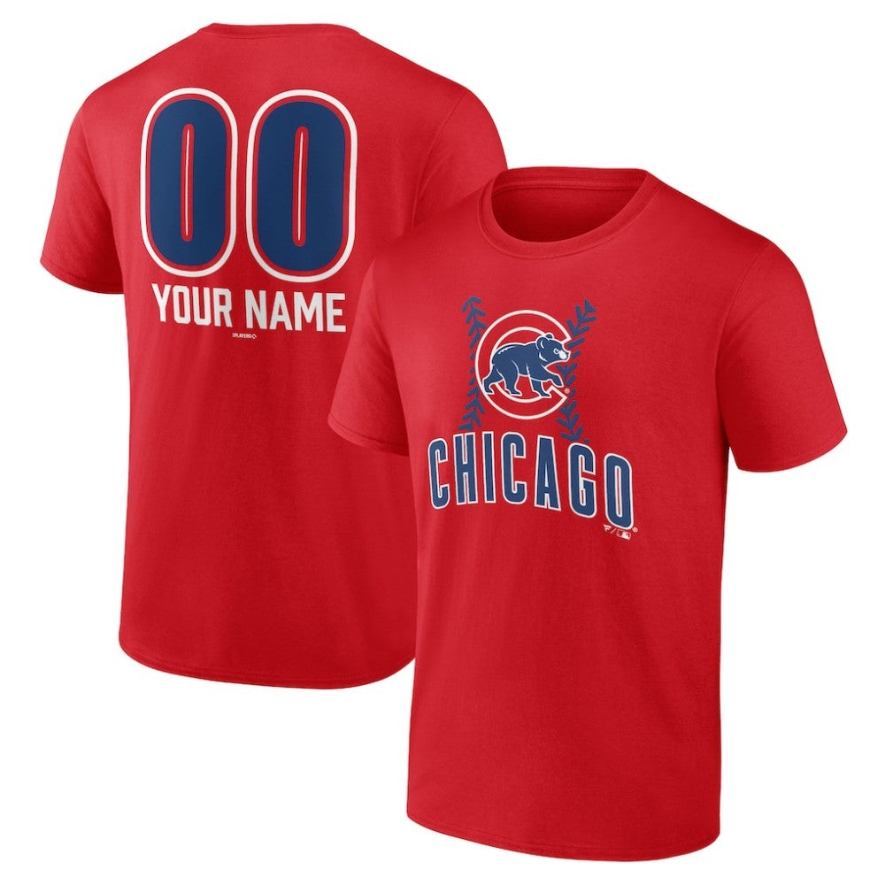 Chicago Cubs Personalized Name & Number Fastball T-Shirt - MLB T-shirts