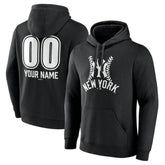 New York Yankees Personalized Name & Number Fastball Pullover Hoodie - MLB Hoodies