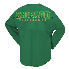 Chicago Blackhawks Fanatics Women's St. Patrick's Day Spirit Jersey T-Shirt - NHL T-shirts