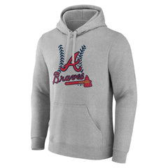 Atlanta Braves Personalized Name & Number Fastball Pullover Hoodie - MLB Hoodies