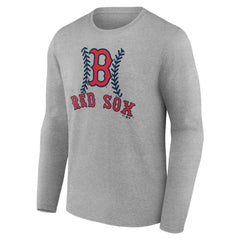 Boston Red Sox Personalized Name & Number Fastball Long Sleeve T-Shirt - MLB T-shirts