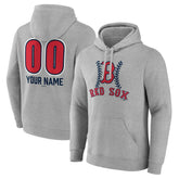 Boston Red Sox Personalized Name & Number Fastball Pullover Hoodie - MLB Hoodies